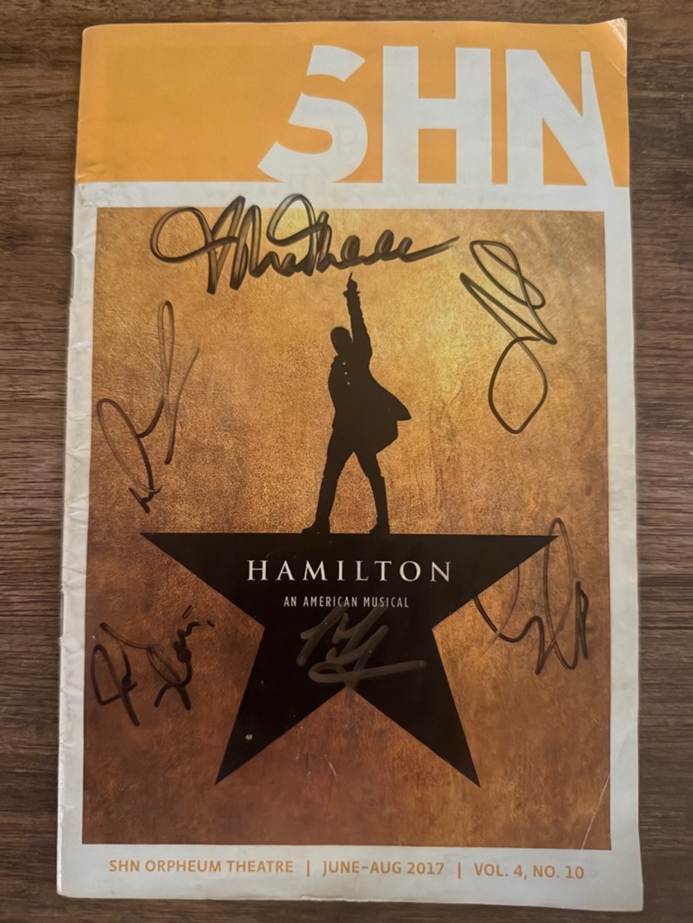 🎭 Hamilton Signed 2017 Playbill 🎭